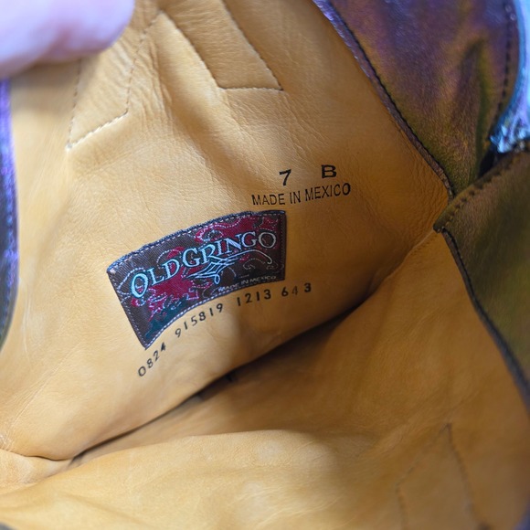 Old Gringo Mayra Bis Prisma Iridescent Cowboy Boots Snip Toe 7B NEW - Picture 11 of 13